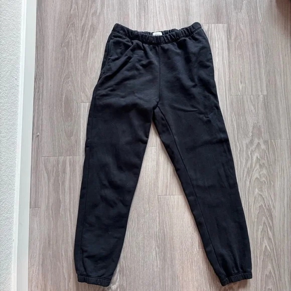 *flaw MATE the Label Black Jogger Sweatpants Size Medium - Picture 1 of 5